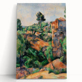 Modern Wall Art: Abstract Landscape with Vibrant Greens and Earthy Tones