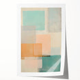 Abstract strokes wall art print showcasing vibrant colors of blue, pink, and yellow, featuring a modern design ideal for contemporary decor. Perfect for enhancing living spaces.