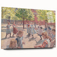 Modern Wall Art: Joyful Children Playing in a Sunlit Meadow