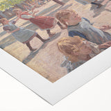 Modern Wall Art: Joyful Children Playing in a Sunlit Meadow