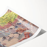 Modern Wall Art: Joyful Children Playing in a Sunlit Meadow