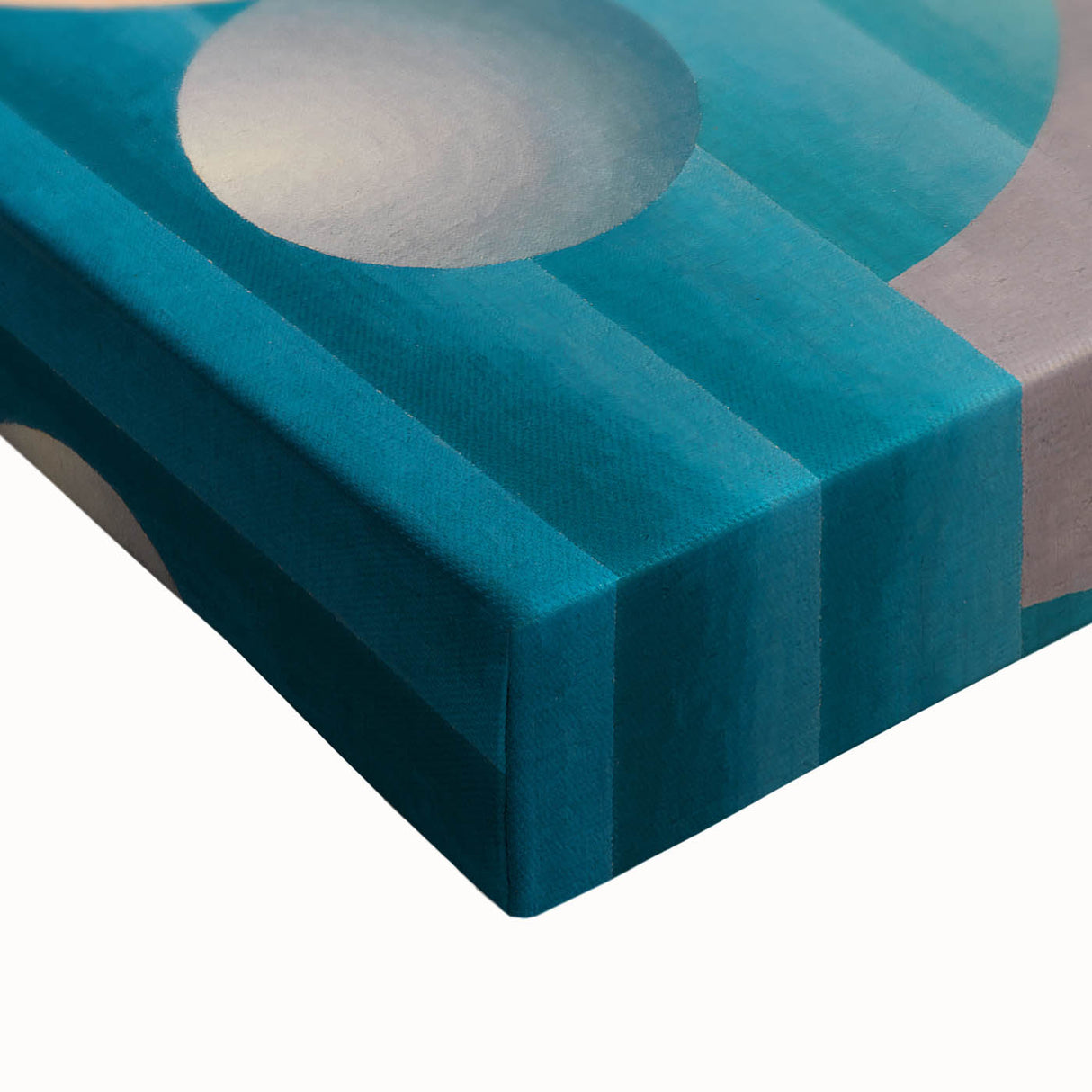 Modern Wall Art: Geometric Abstract in Blue and Pastel Hues