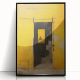 Framed acrylic wall art featuring abstract strokes in black and white, showcasing modern design elements ideal for contemporary decor. Perfect for home or office settings.