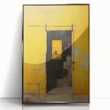 Framed abstract strokes wall art in silver acrylic, showcasing vibrant colors and dynamic patterns, perfect for modern home decor and stylish interiors.