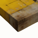 Abstract strokes wall art design in vibrant colors on stretched canvas, showcasing dynamic brushwork and textured surface, ideal for modern home decor.