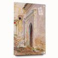 Modern Wall Art: Arched Doorway Watercolor in Earthy and Soft Hues