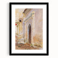 Modern Wall Art: Arched Doorway Watercolor in Earthy and Soft Hues