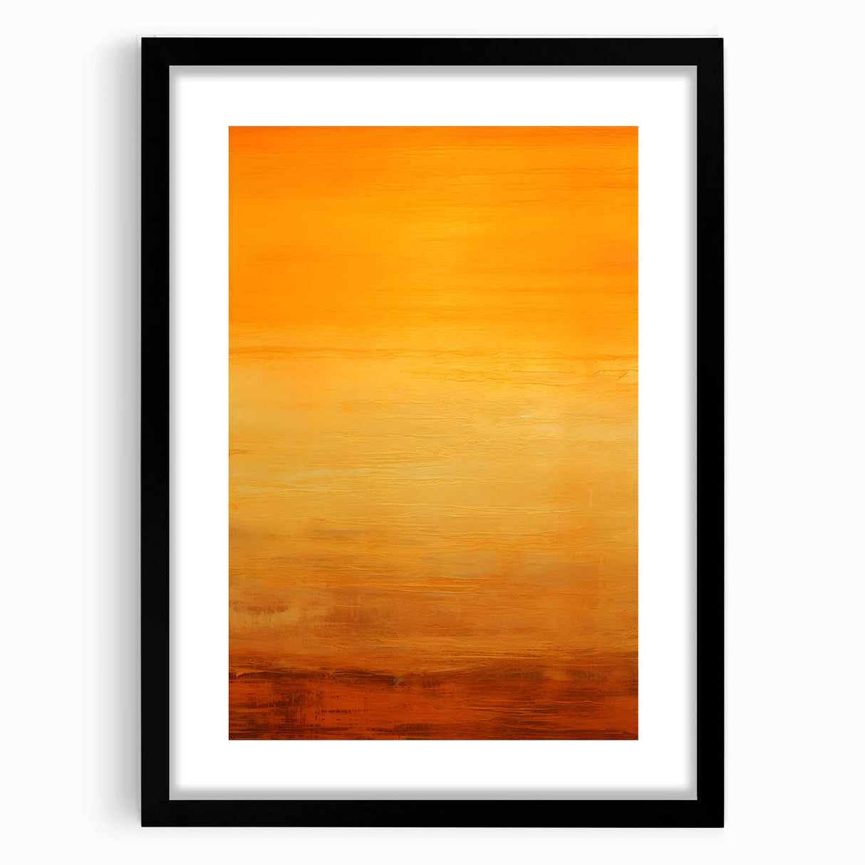 Abstract wall art featuring bold black strokes on a white background, elegantly framed with a mat. Perfect for modern home decor, enhancing minimalist interiors.