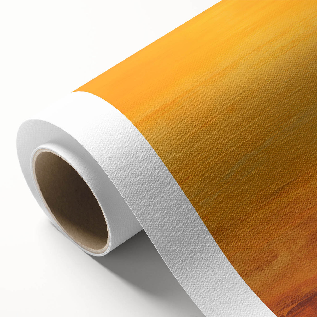 Abstract strokes wall art design on rolled canvas, featuring vibrant blue, yellow, and red colors, ideal for modern home decor. Packaged securely in a durable tube.