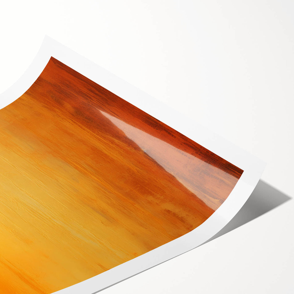 Abstract strokes wall art print showcasing vibrant colors and dynamic shapes, designed to enhance modern interiors, rolled for easy shipping and display.
