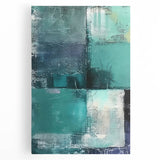 Abstract wall art featuring vibrant, multicolored strokes on stretched canvas, ideal for modern home decor. Perfect for adding energy and style to any room.