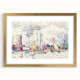 Modern Wall Art: La Rochelle Harbor Scene by Paul Signac