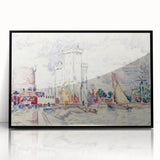 Modern Wall Art: La Rochelle Harbor Scene by Paul Signac