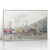 Modern Wall Art: La Rochelle Harbor Scene by Paul Signac