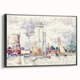 Modern Wall Art: La Rochelle Harbor Scene by Paul Signac