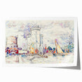 Modern Wall Art: La Rochelle Harbor Scene by Paul Signac