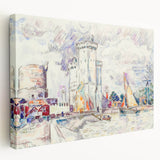 Modern Wall Art: La Rochelle Harbor Scene by Paul Signac