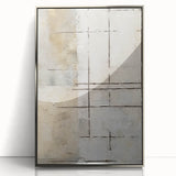Framed abstract wall art featuring silver strokes on a sleek acrylic surface, perfect for modern home decor. Ideal for enhancing contemporary living spaces.