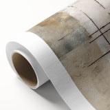 Abstract strokes wall art on rolled canvas, featuring vibrant colors and dynamic brushwork, ideal for modern home decor. Packaged securely in a tube.