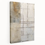 Abstract strokes wall art on stretched canvas shows vibrant colors and textured design, ideal for modern decor. Perfect for enhancing living spaces.