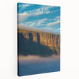 Stretched canvas artwork depicting dramatic cliffs and vibrant landscapes, showcasing rich colors and textures, perfect for enhancing modern home decor.