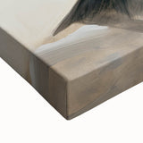 Acrylic Dining Room Artwork - Black, White & Beige Modern Portrait