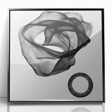 Minimalist Abstract Living Room Wall Art – Black & White Canvas