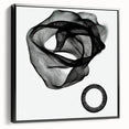 Minimalist Abstract Living Room Wall Art – Black & White Canvas