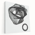 Minimalist Abstract Living Room Wall Art – Black & White Canvas