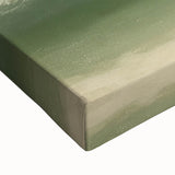 Abstract Office Wall Art – Burgundy & Green Landscape Canvas