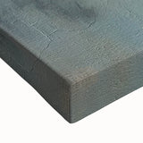 Close-up of an abstract landscape wall art piece on stretched canvas, showcasing vibrant colors and intricate textures, perfect for modern home decor.