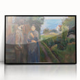 Expressionist Art: Evening Passion by Edvard Munch Canvas Print