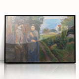 Expressionist Art: Evening Passion by Edvard Munch Canvas Print