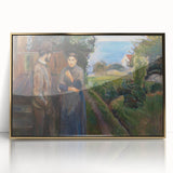 Expressionist Art: Evening Passion by Edvard Munch Canvas Print