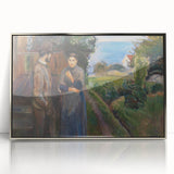 Expressionist Art: Evening Passion by Edvard Munch Canvas Print