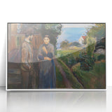 Expressionist Art: Evening Passion by Edvard Munch Canvas Print