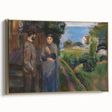 Expressionist Art: Evening Passion by Edvard Munch Canvas Print
