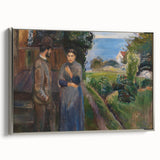 Expressionist Art: Evening Passion by Edvard Munch Canvas Print
