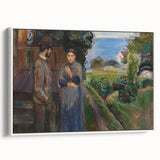 Expressionist Art: Evening Passion by Edvard Munch Canvas Print