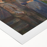 Expressionist Art: Evening Passion by Edvard Munch Canvas Print