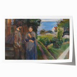 Expressionist Art: Evening Passion by Edvard Munch Canvas Print
