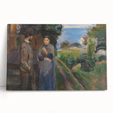 Expressionist Art: Evening Passion by Edvard Munch Canvas Print