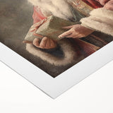 Christmas Acrylic Prints - Santa with Gift Holiday Wall Decoration