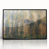 Impressionist Sunrise - Monet's Poplars at Giverny, Elegant Framed Print