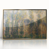 Impressionist Sunrise - Monet's Poplars at Giverny, Elegant Framed Print