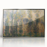 Impressionist Sunrise - Monet's Poplars at Giverny, Elegant Framed Print