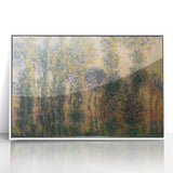 Impressionist Sunrise - Monet's Poplars at Giverny, Elegant Framed Print