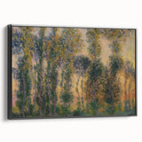 Impressionist Sunrise - Monet's Poplars at Giverny, Elegant Framed Print