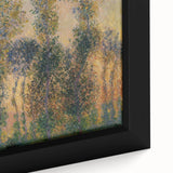 Impressionist Sunrise - Monet's Poplars at Giverny, Elegant Framed Print