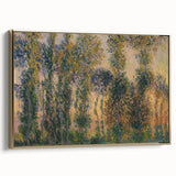 Impressionist Sunrise - Monet's Poplars at Giverny, Elegant Framed Print